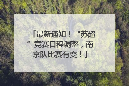 最新通知！“苏超”竞赛日程调整，南京队比赛有变！