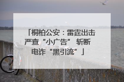 桐柏公安：雷霆出击严查“小广告” 斩断电诈“黑引流”
