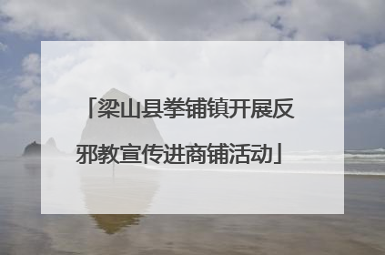 梁山县拳铺镇开展反邪教宣传进商铺活动