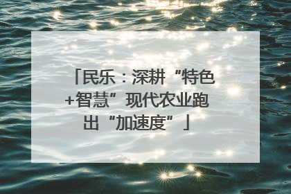 民乐：深耕“特色+智慧”现代农业跑出“加速度”