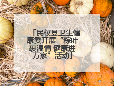 民权县卫生健康委开展“粽叶裹温情 健康进万家”活动