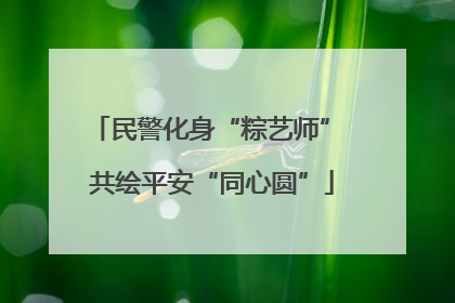 民警化身“粽艺师” 共绘平安“同心圆”