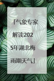 气象专家解读2025年湖北梅雨期天气