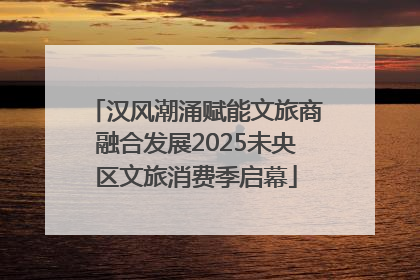 汉风潮涌赋能文旅商融合发展2025未央区文旅消费季启幕