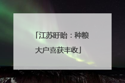 江苏盱眙：种粮大户喜获丰收