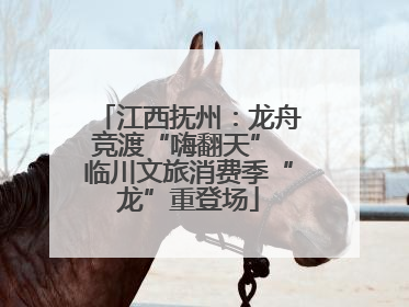 江西抚州：龙舟竞渡“嗨翻天” 临川文旅消费季“龙”重登场