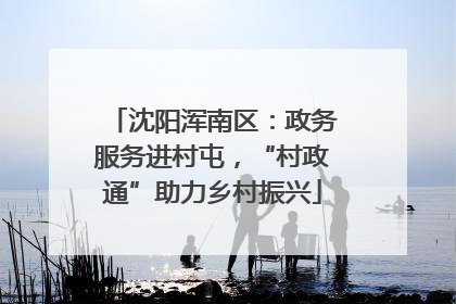 沈阳浑南区：政务服务进村屯，“村政通”助力乡村振兴