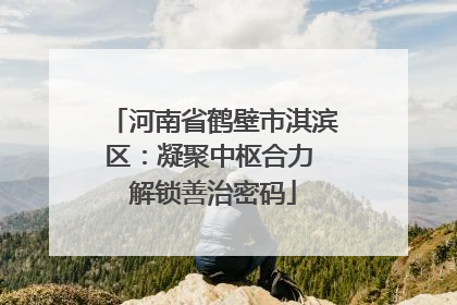 河南省鹤壁市淇滨区：凝聚中枢合力 解锁善治密码
