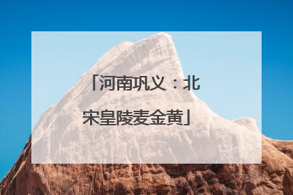河南巩义：北宋皇陵麦金黄