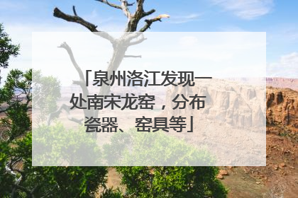 泉州洛江发现一处南宋龙窑，分布瓷器、窑具等
