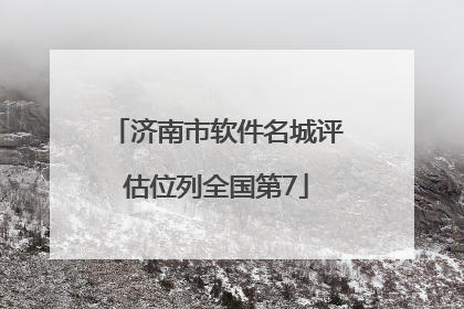 济南市软件名城评估位列全国第7