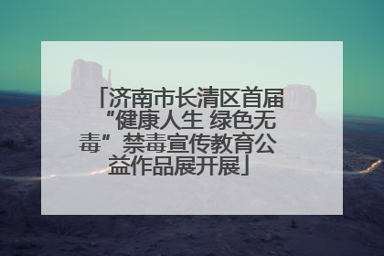 济南市长清区首届“健康人生 绿色无毒”禁毒宣传教育公益作品展开展