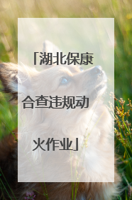 湖北保康合查违规动火作业