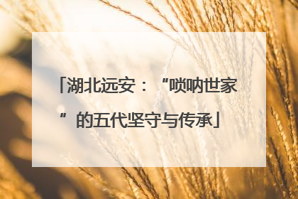 湖北远安：“唢呐世家”的五代坚守与传承