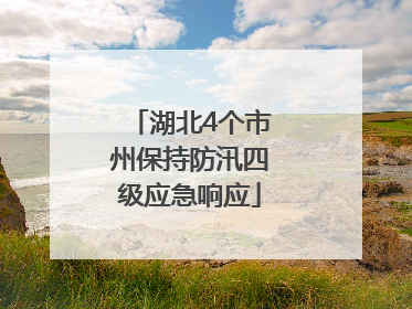 湖北4个市州保持防汛四级应急响应