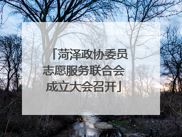 菏泽政协委员志愿服务联合会成立大会召开