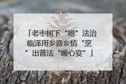 老枣树下“唠”法治 临泽用乡音乡情“烹”出普法“暖心宴”