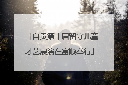 自贡第十届留守儿童才艺展演在富顺举行