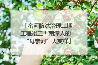 蛮河防洪治理二期工程竣工！南漳人的“母亲河”大变样