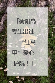 衡阳高考生出征，“红马甲”爱心护航！