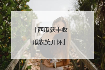 西瓜获丰收 瓜农笑开怀