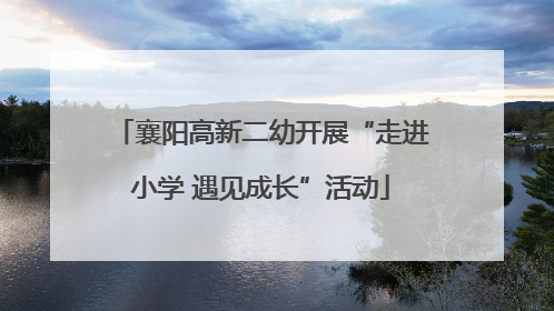 襄阳高新二幼开展“走进小学 遇见成长”活动