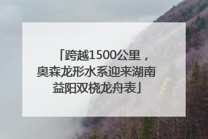 跨越1500公里，奥森龙形水系迎来湖南益阳双桡龙舟表