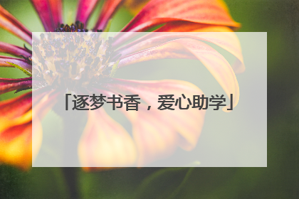 逐梦书香，爱心助学