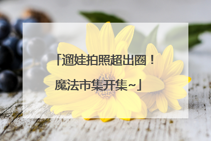 遛娃拍照超出圈！魔法市集开集~
