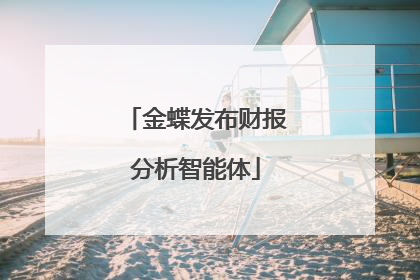 金蝶发布财报分析智能体