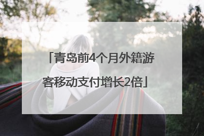 青岛前4个月外籍游客移动支付增长2倍