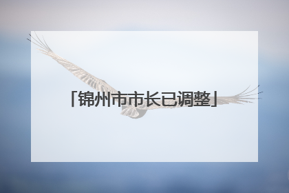 锦州市市长已调整