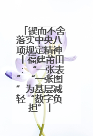 锲而不舍落实中央八项规定精神丨福建莆田：“一张表”“一张图”为基层减轻“数字负担”