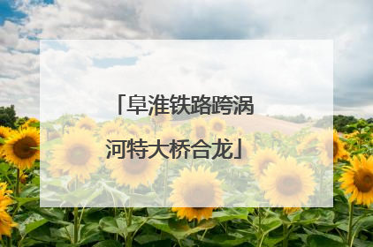 阜淮铁路跨涡河特大桥合龙