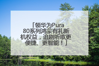 领华为Pura 80系列鸿蒙有礼新机权益，追剧听歌更便捷、更智能！