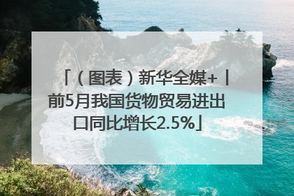 （图表）新华全媒+丨前5月我国货物贸易进出口同比增长2.5%