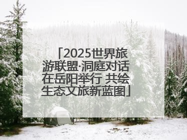 2025世界旅游联盟·洞庭对话在岳阳举行 共绘生态文旅新蓝图