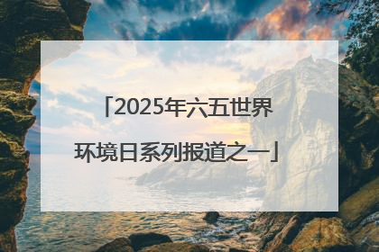 2025年六五世界环境日系列报道之一
