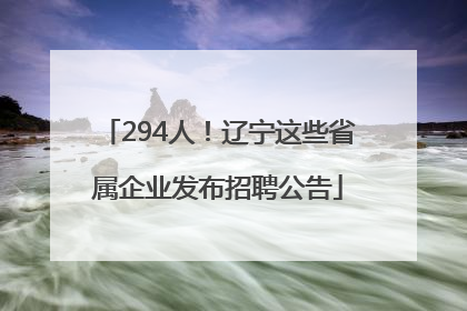 294人！辽宁这些省属企业发布招聘公告