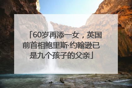 60岁再添一女，英国前首相鲍里斯·约翰逊已是九个孩子的父亲